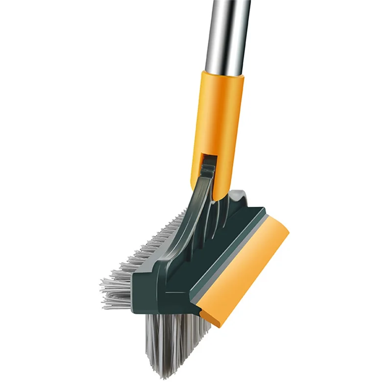 ABNL 1Set The Ground Seam Brush Tile Handle Wall Wash Toilet Cleaning 97 X 5 X 21Cm Green