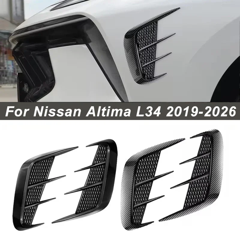 Shark Gills Side Fender Sticker Simulation Air Intake Trim For Nissan Altima L34 2019-2026 Body Accessories