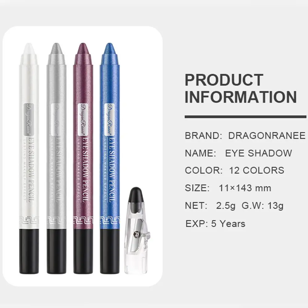반짝이는 롱래스팅 메이크업 도구 실크웜 스틱 아이라이너 아이섀도우 펜 아이섀도우 펜슬