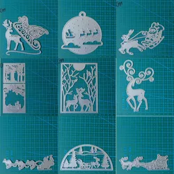 Christmas Deer Animals metal cutting dies Scrapbooking decoration paper craft knife mould blade punch template Embossing stencil