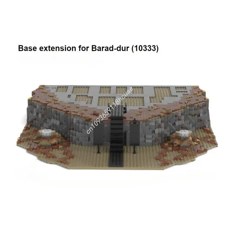 1602pcs Creative Black Tower Base Extension Moc Building Blocks Model Kits Bricks Toys For Gifts For Children Compatible 10333