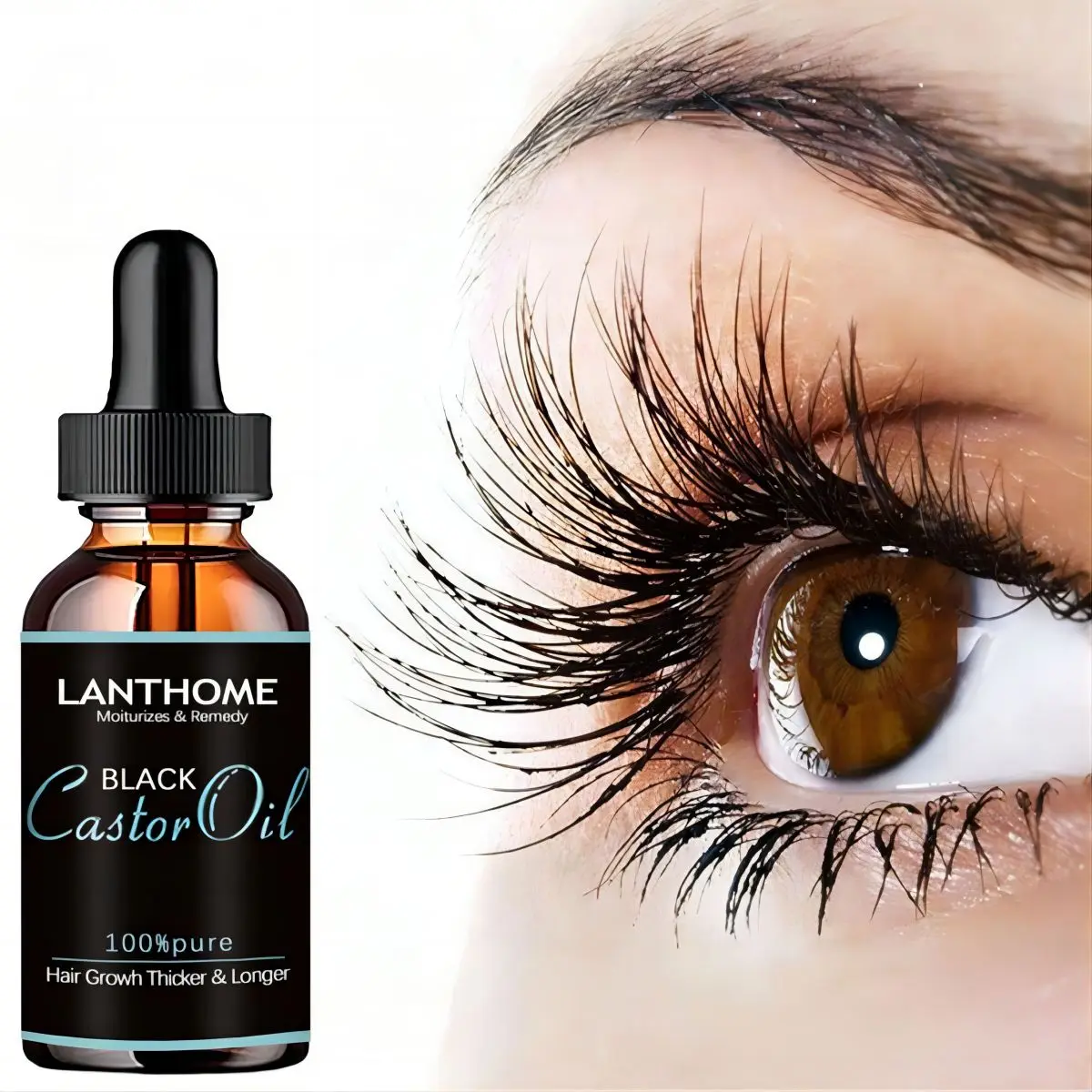 Eyelash Growth Serum Eyebrow น้ำมัน Essential น้ำมัน Essence Castor Oil Eyelash ยก Enhancer Fuller หนาอีกต่อไป Treatment