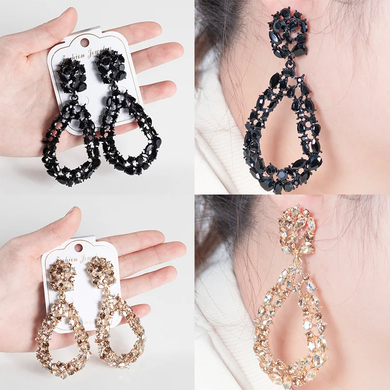 Source Jewelry Wedding Accessories Processing Earrings with Diamonds Full of Diamonds Formulation Earrings Who