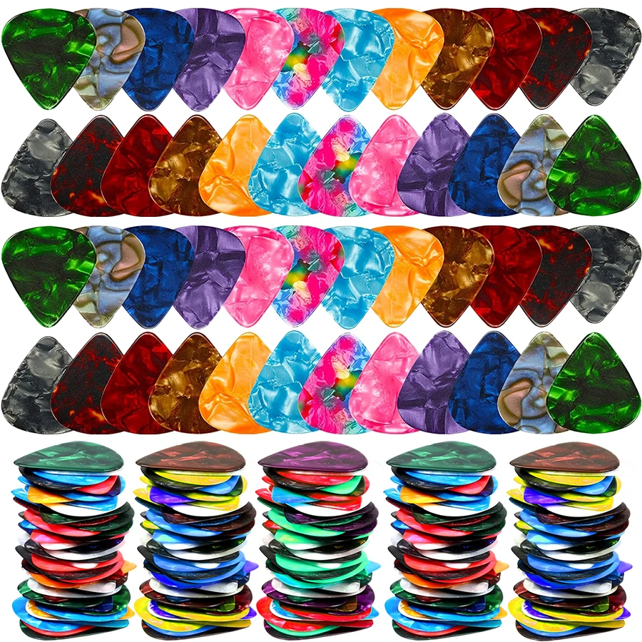 

18/36/72pcs 0.5mm ABS Guitar Picks, Durable Smooth Plectrums for Guitar Bass Ukulele Professional Musical Instrument Accessories