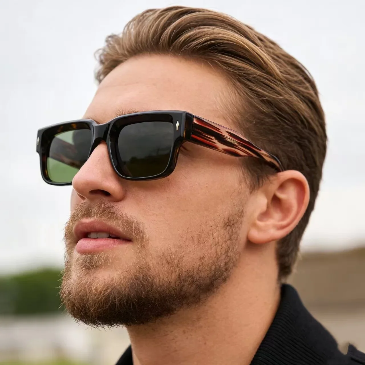 

Quality Square Sunglasses Men TR90 UV380 Unisex Sun Glasses Travel Hiking Beach Fishing Eyewear