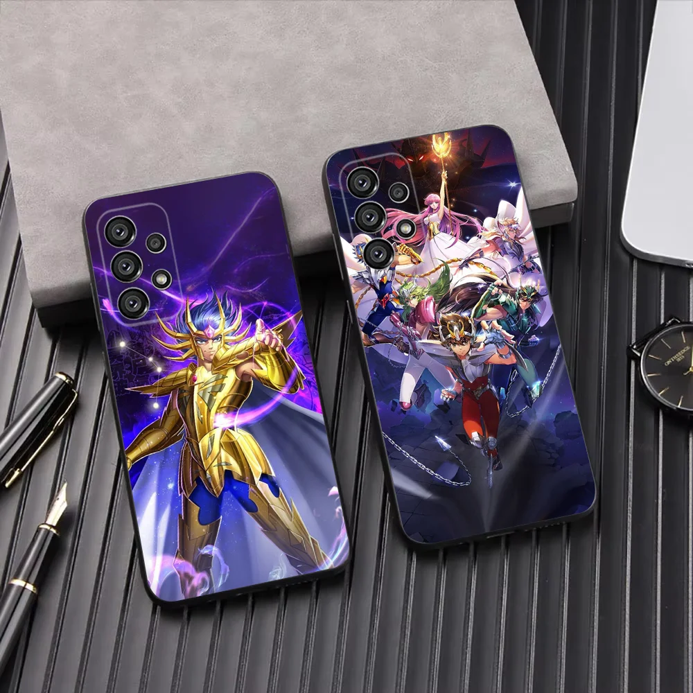 saint seiya k-knights Phone Case For Samsung Galaxy A13,A21s,A22,A31,A32,A52,A53,A71,A80,A91 Soft Black Shell