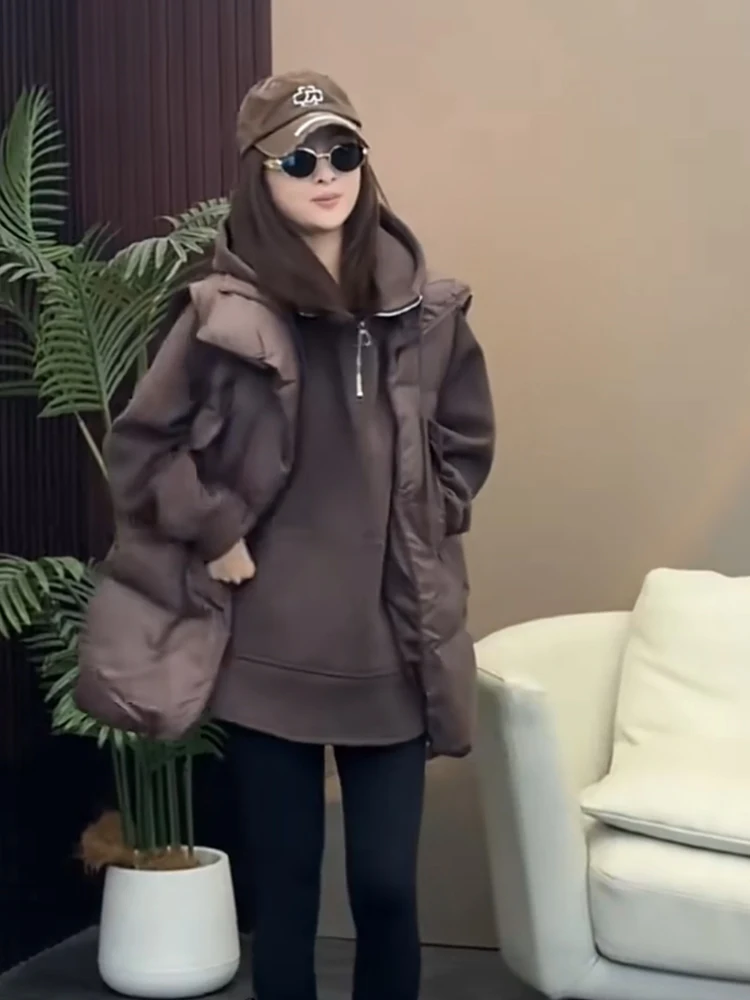 

Модный женский жилет с воротником-стойкой, приталенный, однотонный, зимний, трендовая одежда 2026 года