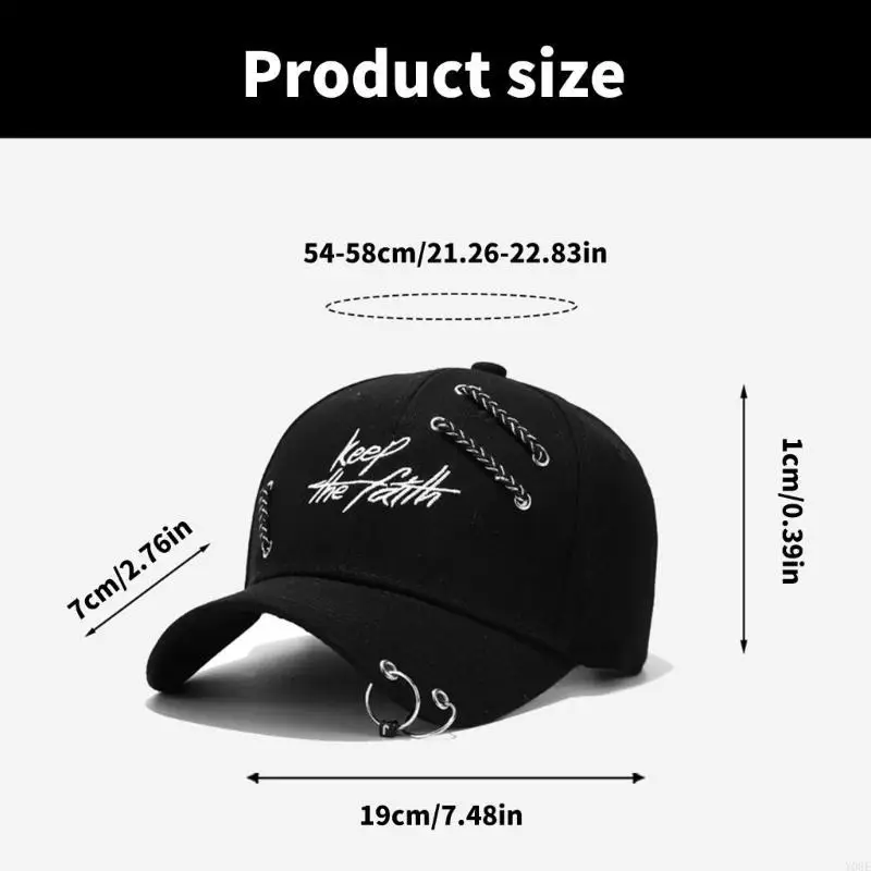 캐주얼 귀 야구 모자 넓은 테두리 모자 방풍 보호 남여 모자 다양한 야외 이벤트에 적합 Y08E