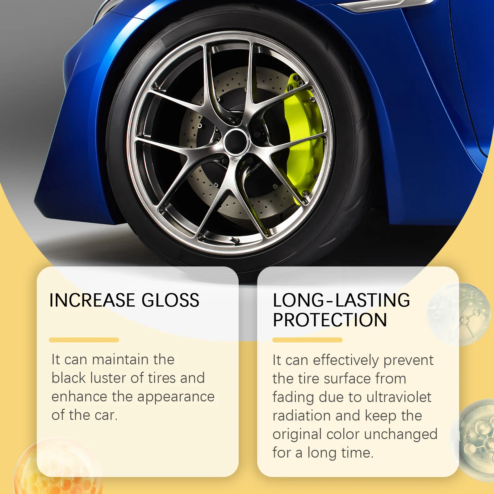 50g Car Tire Polishing Paste Tire Rubber Anti-aging Waterproof Anti-fouling Protective Sealant Gloss Hydrophobic Coating image 2