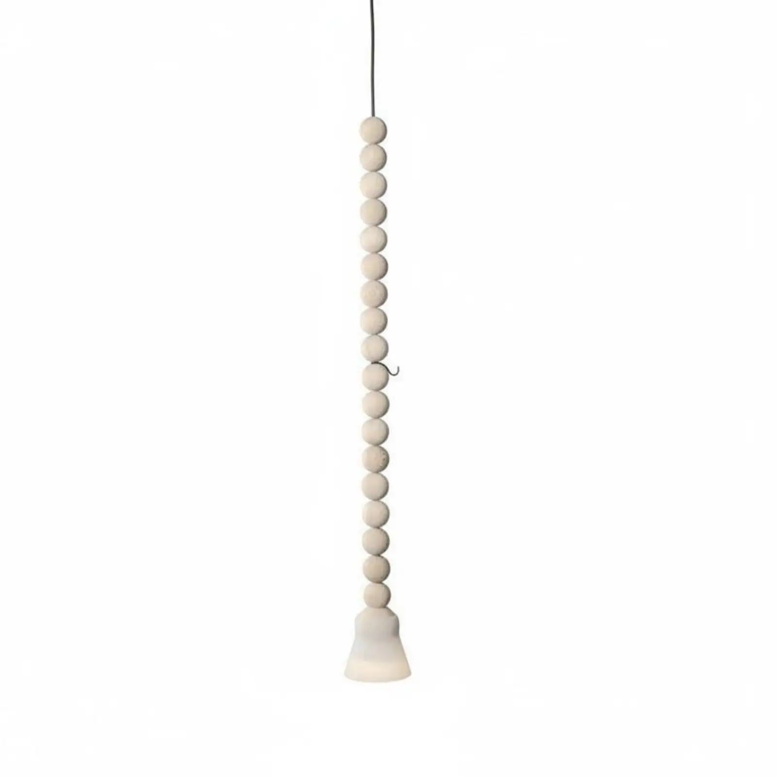 Frosted Glass Hanging Lamp Japanese & Aesthetic Beaded Hanging Lamp Artistic
