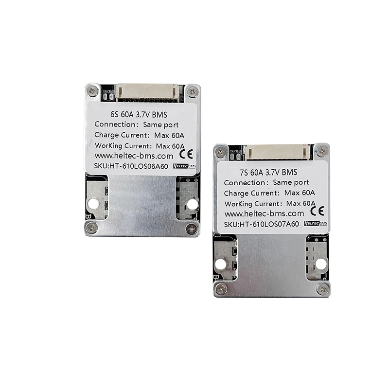 6S 7S Li-ion 8S Lifepo4 24V 10S 36V Lithium Battery Protection Board 30A  60A Balance BMS Motor Energy Storage