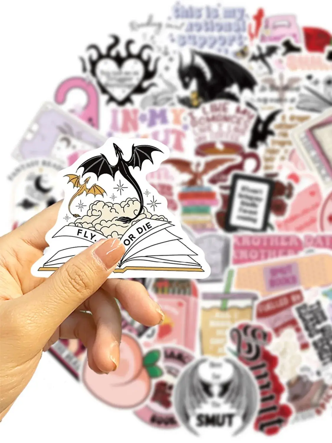 10/30/52pcs Buchish Smut Lesebuch Aufkleber für Schüler Schulzeit Geschenk DIY Briefpapier Gepäck
