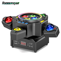 120W 4in1 RGBW Moving Head Light Beam Effect Lights Laser Light Remote Control Stage Lighting for DJ Disco Party Concert Theater