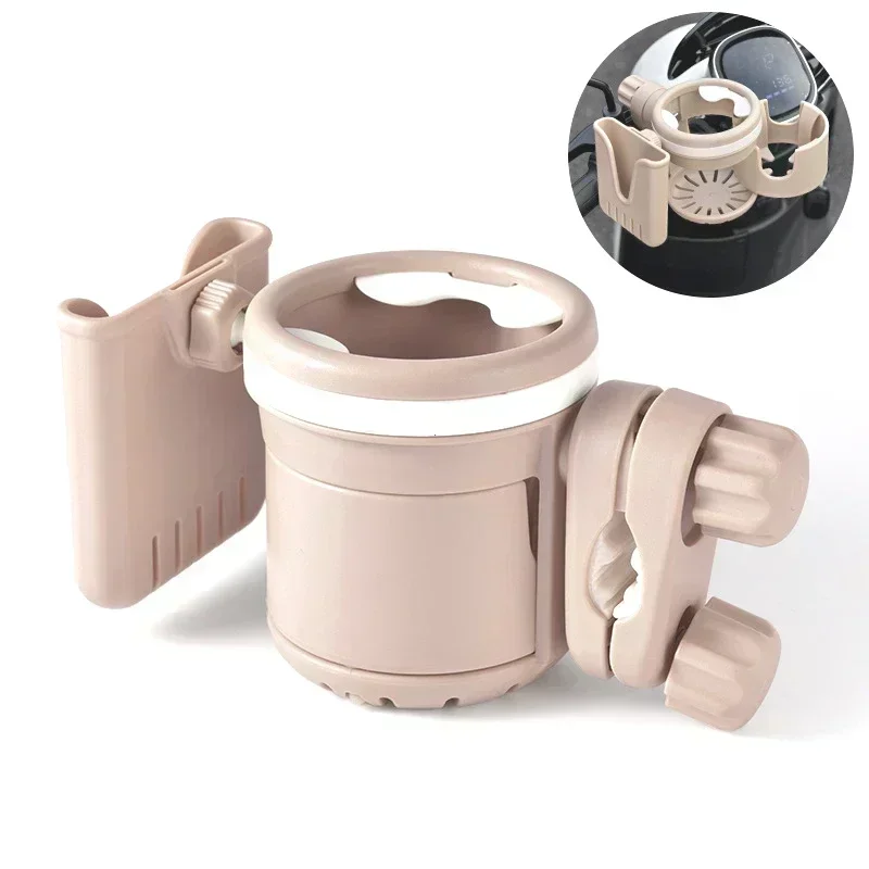 3 in 1 Baby Stroller Cup Holder Multifunctional Non Slip 360° Rotation Coffee Holder & Phone Holder for Baby Stroller Accessoris