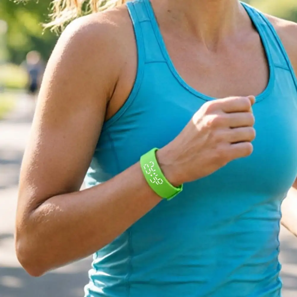 Vibrating Alarm Wristband with Fitness Tracking Waterproof Silent Wake Up Clock Watch Vibration Sleep Bracelet Timing Wristwatch