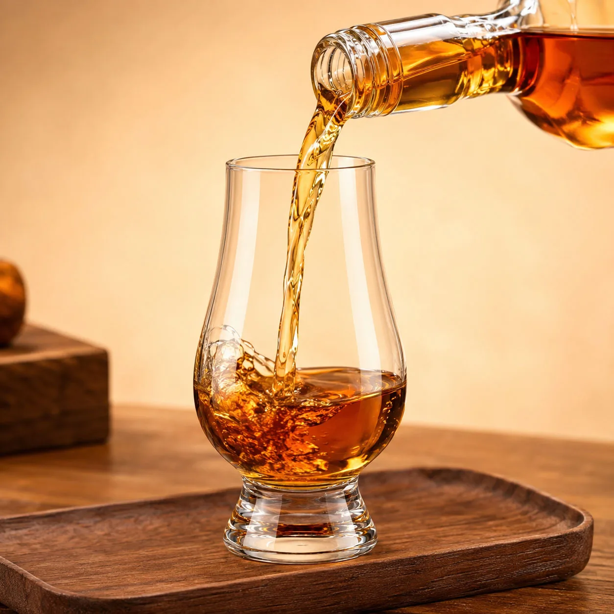 190ml Crystal Glass Whiskey Tasting Snifter Cup Tulip Shape Clear Whisky Glass Thick Base for Scotch Bourbon Brandy Liquor