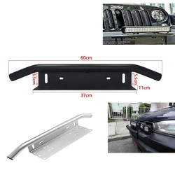 Suitable for Wranglers SUV Lamp Holder Aluminum Front Bumper License Plate   LED Light Bar Frame Holder Log Light Mount Bracket