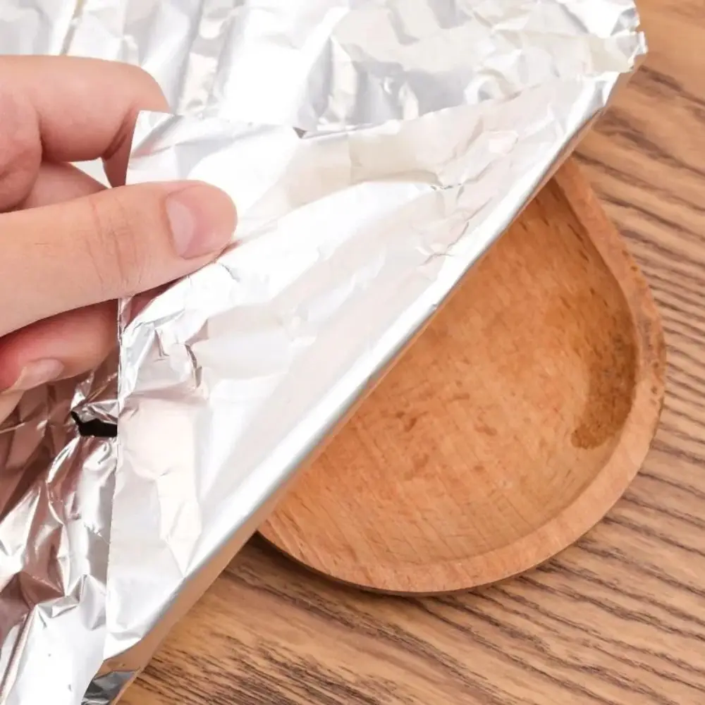 Disposable Tin Foil Paper Kitchen Baking Aluminum Tin Foil Roll Papers Air Fryer Oven Food Grade BBQ Baking Tools 5m/10m/20m view 4
