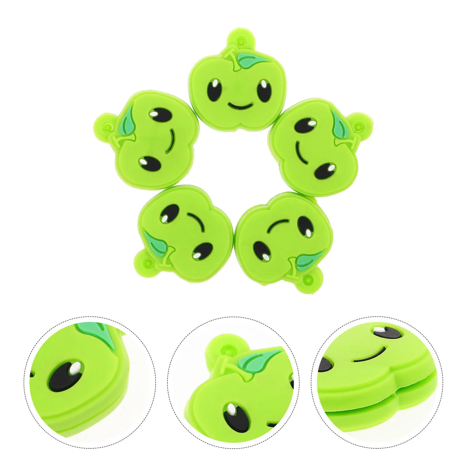 5Pcs Silicone Tennis Dampener Apple Shaped Vibration Reducer Shockproof Absorber for Racket Accuracy Arm Strain Relief