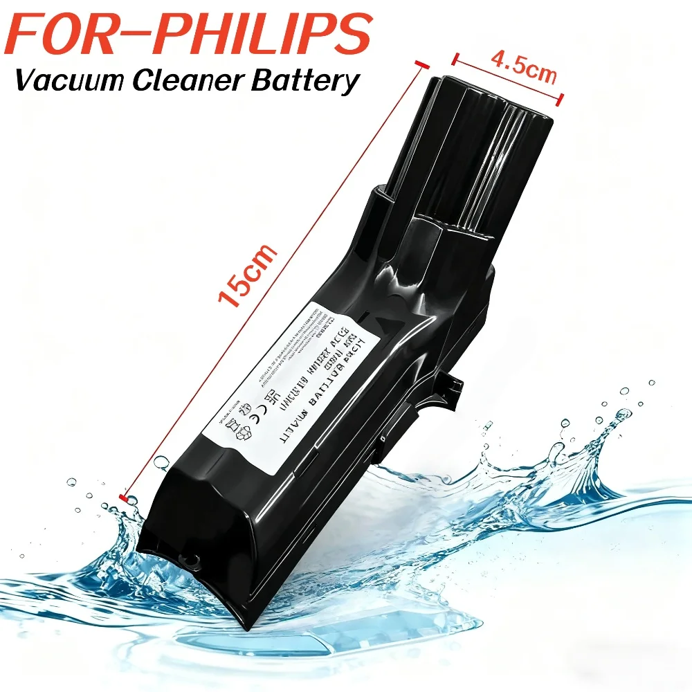 

Li-ion Replacement Battery for Philips FC6826/01 XC8147/01 FC6903/01 Cordless Vacuum,6800mAh High Capacity& Fast Charging