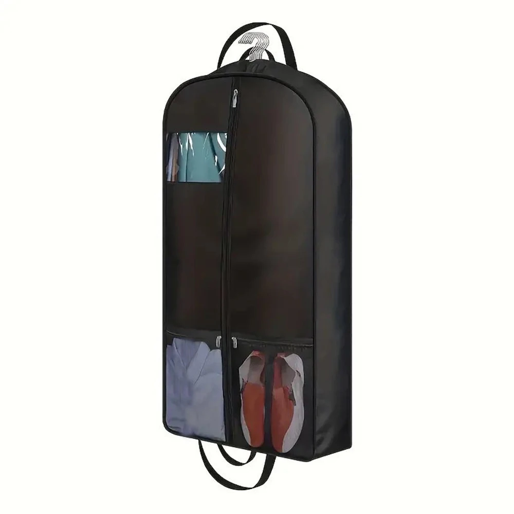 Heavy Duty Garment Bags for Travel Suit Bags for Hanging Clothes Extra-wide Gusseted Storage Bags With Pockets Dustproof Cover