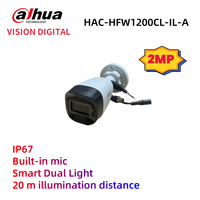 Dahua cctv 2MP HAC-HFW1200CL-IL-A Smart Dual Light HDCVI Fixed-focal Bullet Camera CVI CVBS AHD TV switchable Built-in mic