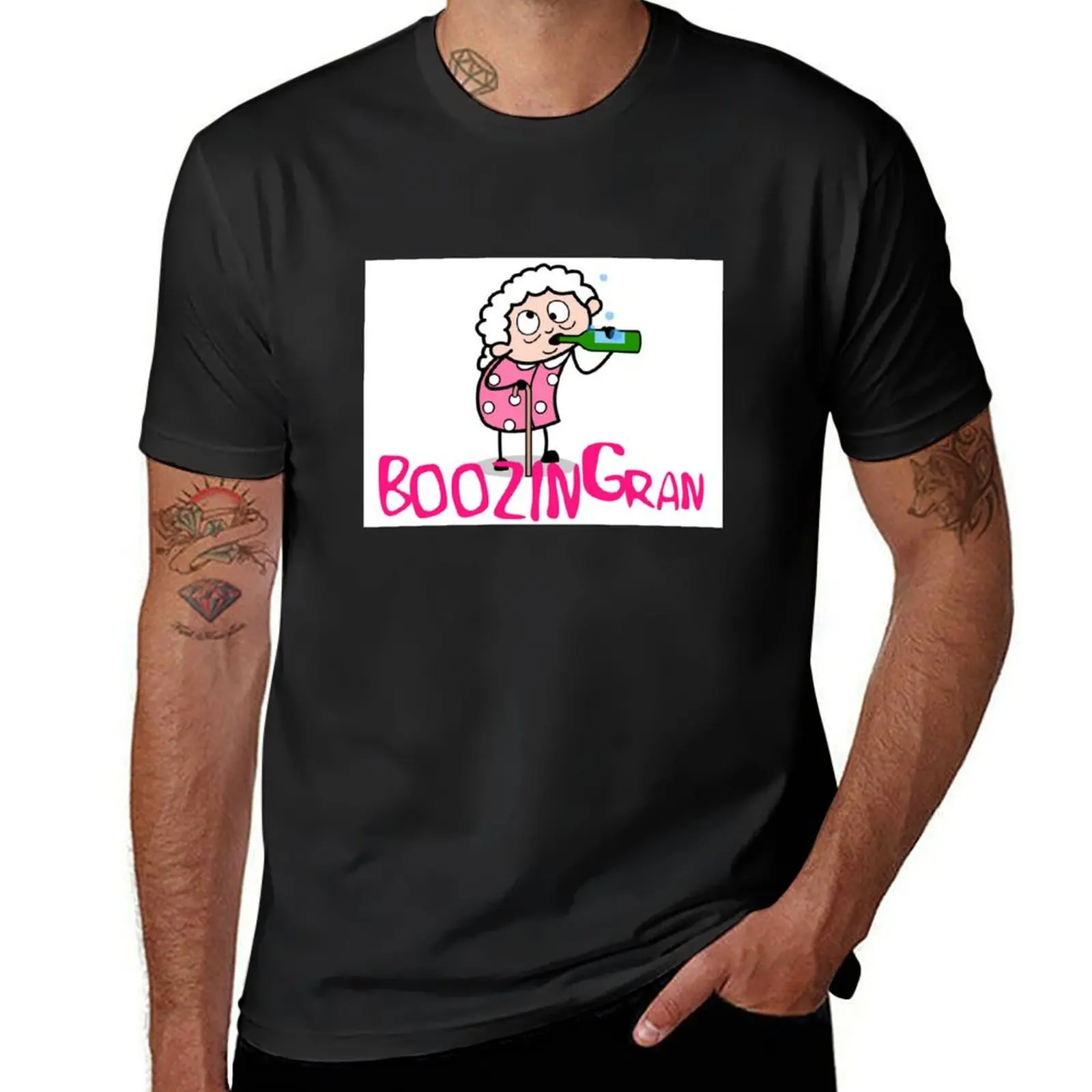 Boozin Gran T-shirt blanks tees sweat men t shirts