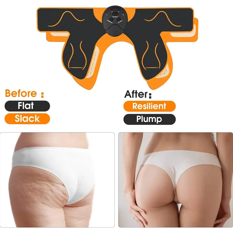 6 Modes EMS Hip Trainer Body Muscle Timulator Electronic Vibration Buttocks Trainer for Butt Shape To Lift & Fix Buttocks Toner