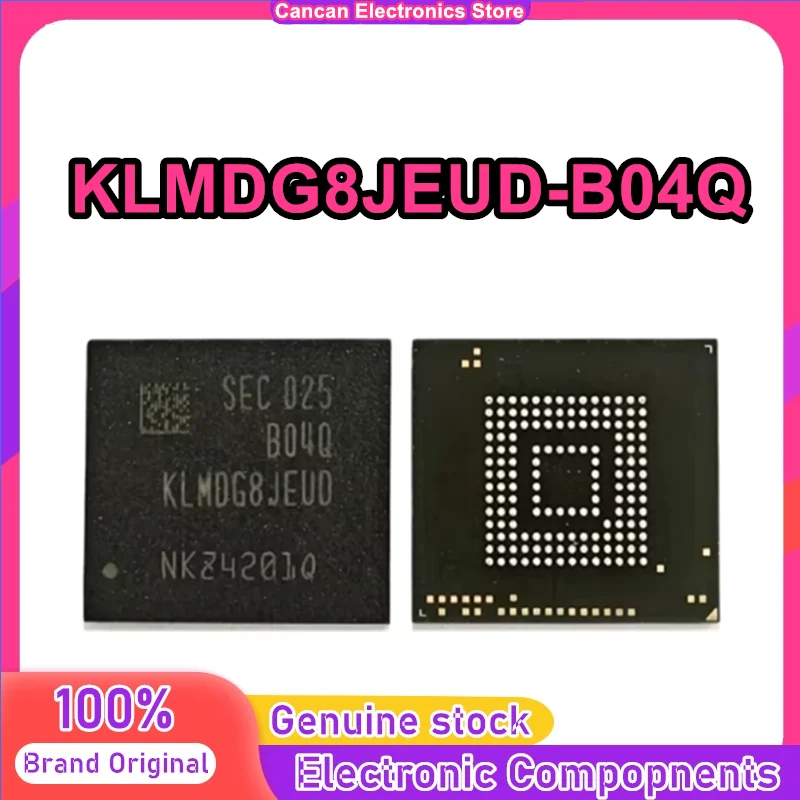 KLMDG8JEUD-B04Q Industrial grade 128GB flash memory granule eMMC storage chip IC 0-10 IC New Original in Stock
