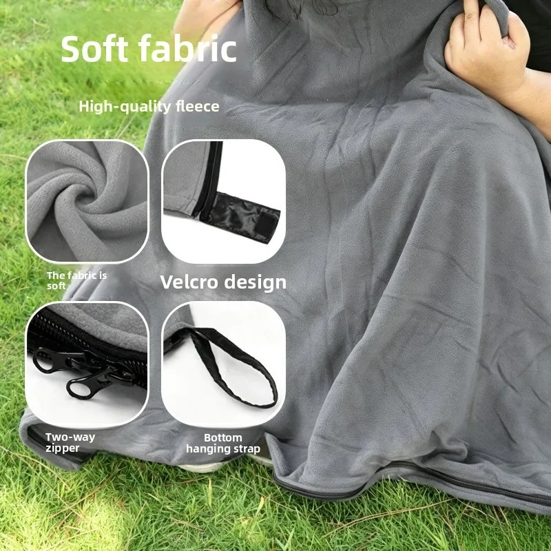 Fleece Envelope Sleeping Bag Universal in All Seasons Fleece Sleeping Bag Liner Hotel Dirty Sleeping Bag Removable and Washable
