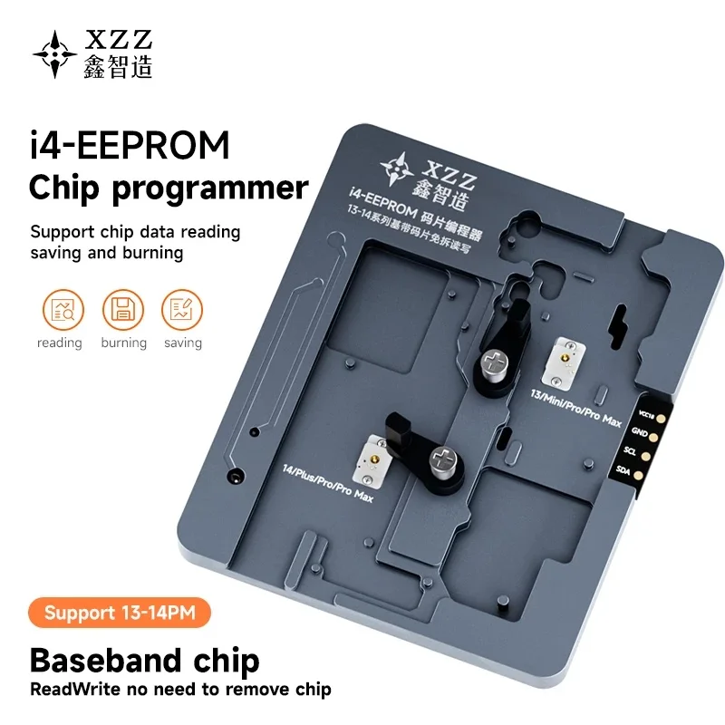 XZZ i4-EEPROM FIX-E13 Chip Programmer Logic Baseband Fixture Tool For iPhone X to 14ProMax Chip Disassembly-Free Read Write Data