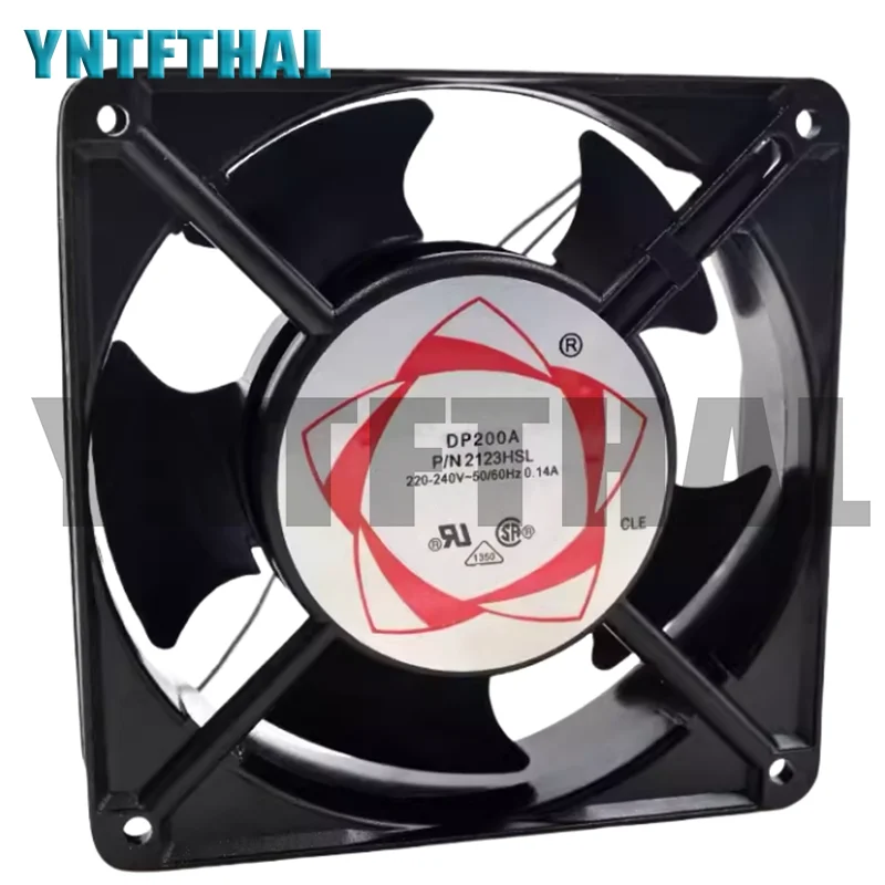 DP200A P/N2123HSL 12038 220V-240V Cooler 120*120*38MM 0.14A 2PINS Square Cooler Fan New