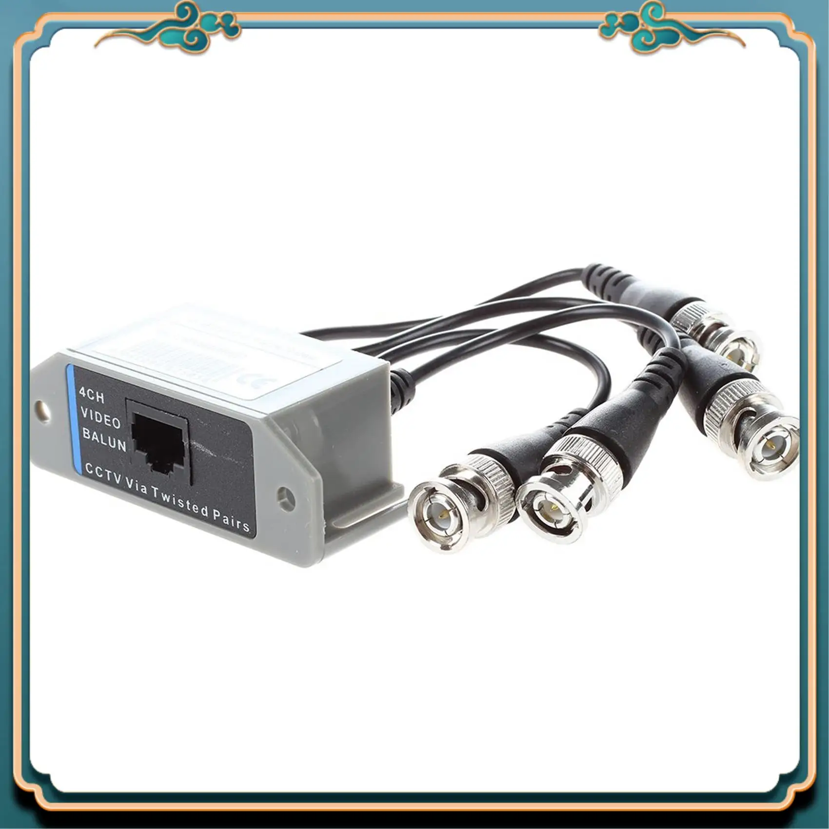 ABJG-2X 4-Channel Video Balun BNC UTP CAT5 Transmitter For CCTV/ Surveillance Camera Trend