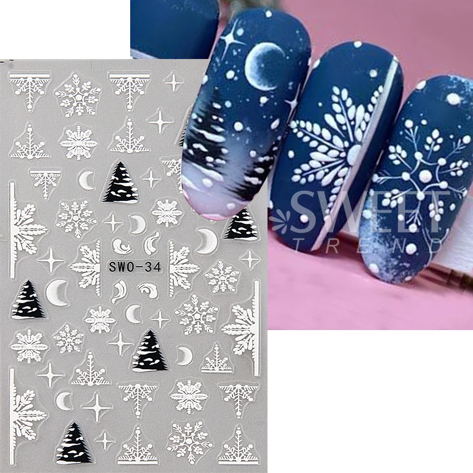 2 pezzi adesivi natalizi per nail art autoadesivi viola albero di natale fiocco lampada palla fiocco di neve decalcomanie per unghie accessori per manicure arredamento