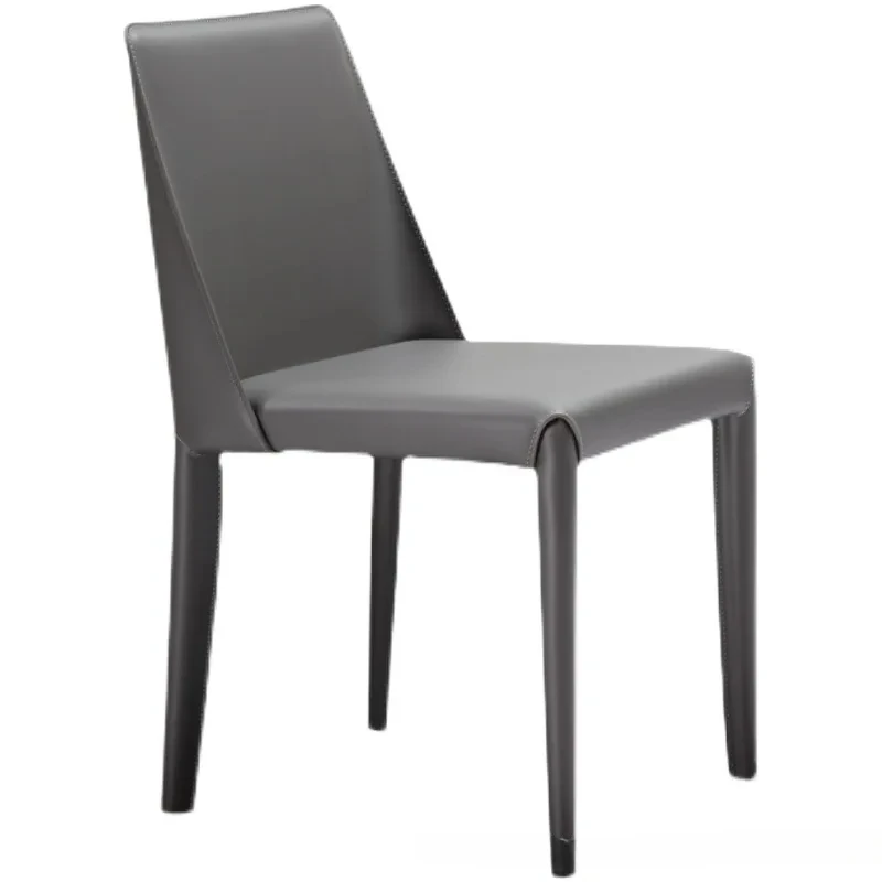 

Premium Living room saddle chair Nordic light luxury dining chair home minimalist stool Italian dining chair simple back cha