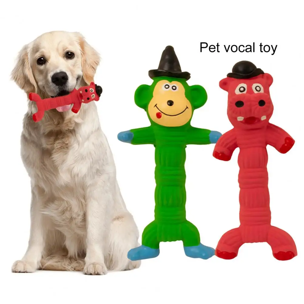 

Pet Dog Chew Sound Toy Bite Resistant Cartoon Monkey Shape Pet Molar Toy Pet Squeaky Toy Dog Training Toy juguetes para perro