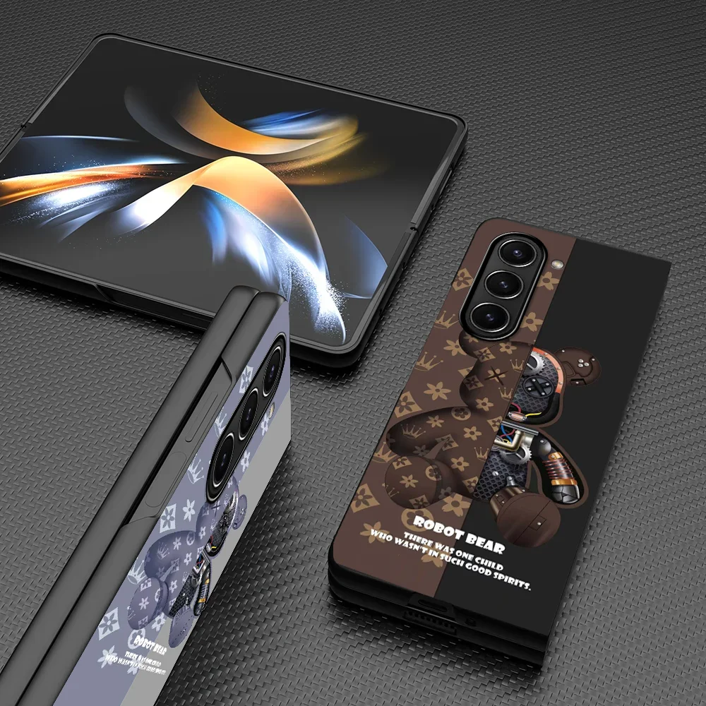 Phone Cover Shell Case for Samsung Galaxy Z Fold 8 Ultra ZFold4 ZFold7 ZFold3 ZFold5 ZFold6 Z Fold 7 Fashion Bear