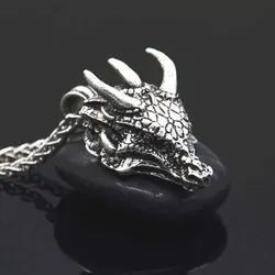 Nostalgia Gothic Dragon Pendant Goth Punk Necklace Men Viking Jewelry Accessories Dropshipping Suppliers