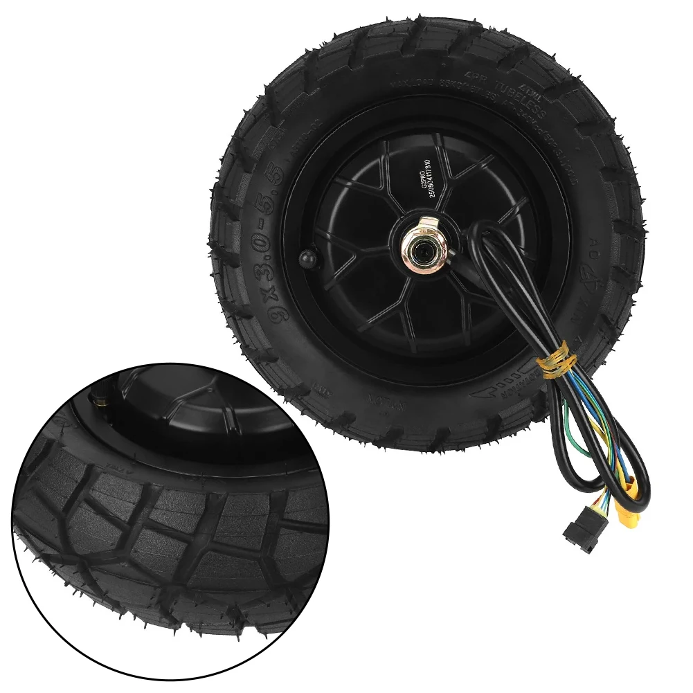 سكوتر كهربائي محور المحرك العجلة الخلفية ل Kukirin G2 Pro 48 فولت 600 واط المحرك الخلفي مع 9x3.0-5.5 فراغ الإطارات لسلس #2
