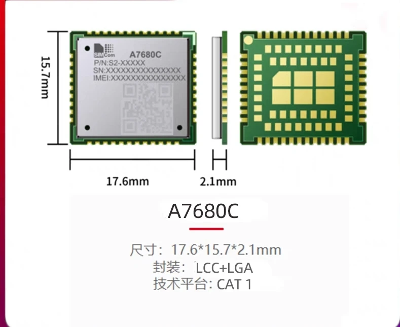 SIMCOM A7680C A7630C CAT1 4G Module