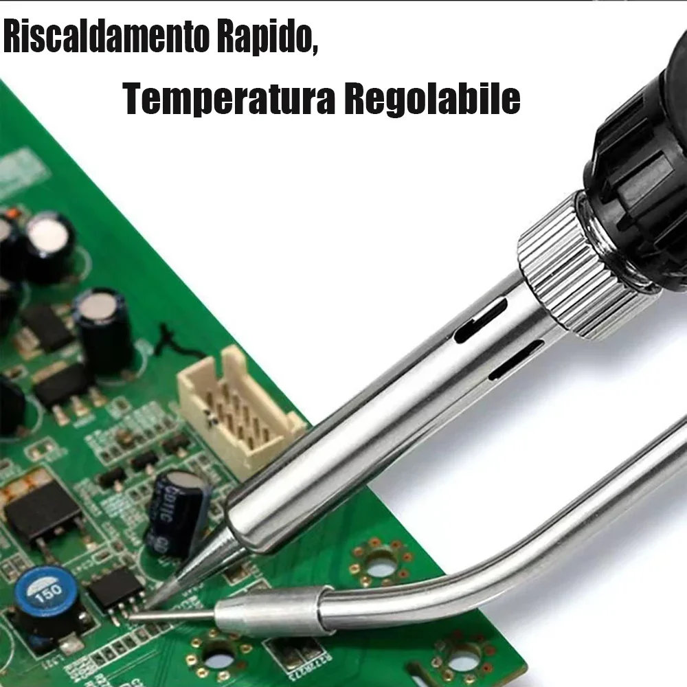 Imagem -05 - Ferro de Solda Eléctrico Aquecimento Manual Pistola de Estanho Aquecimento Rápido para Soldadura Ferramentas de Reparação de Mão Aquecimento Interno Eu220v Us110v