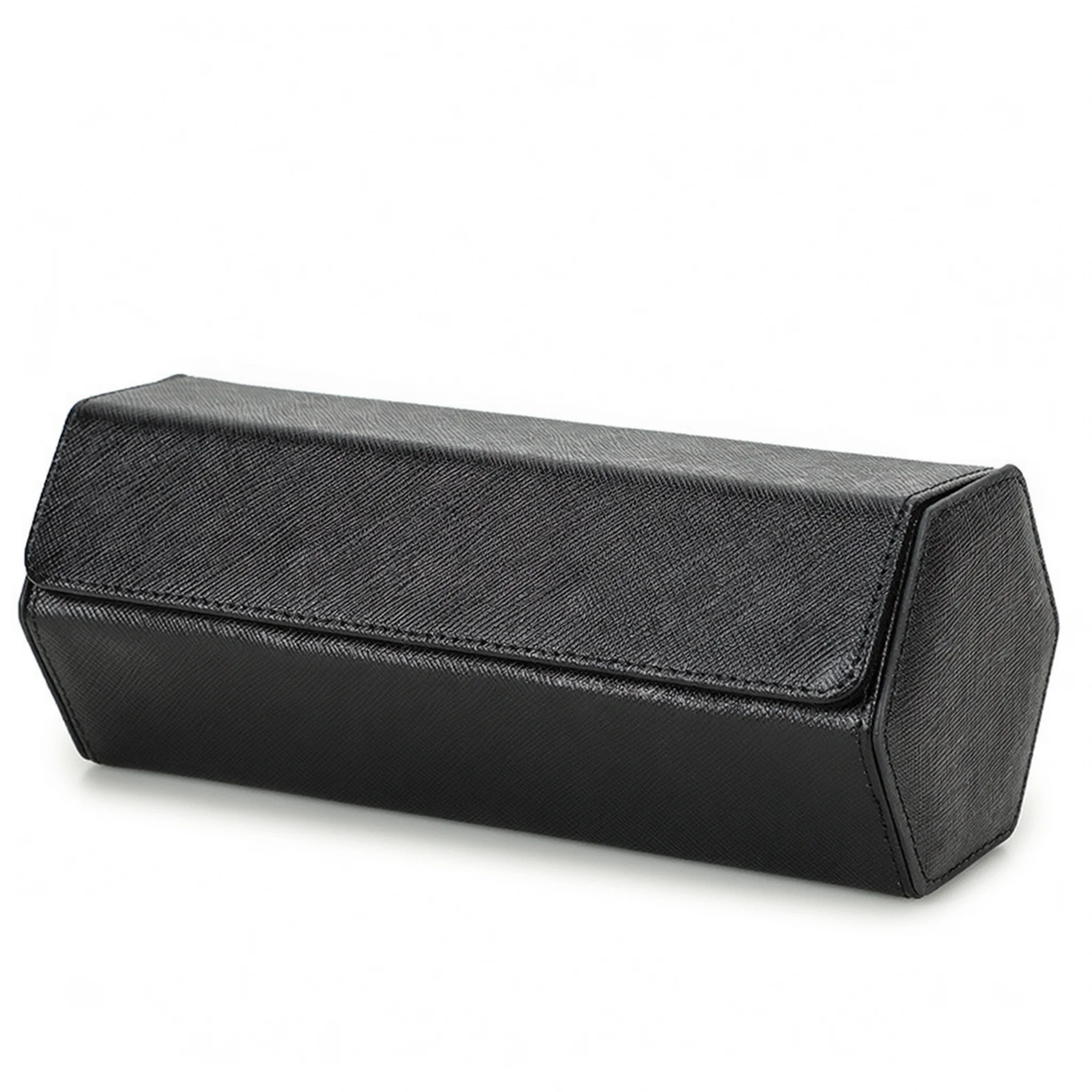 Handmade Saffiano Leather Watch Pouch With 4 Watch Case Stylish Storage Solution Such 3 Case