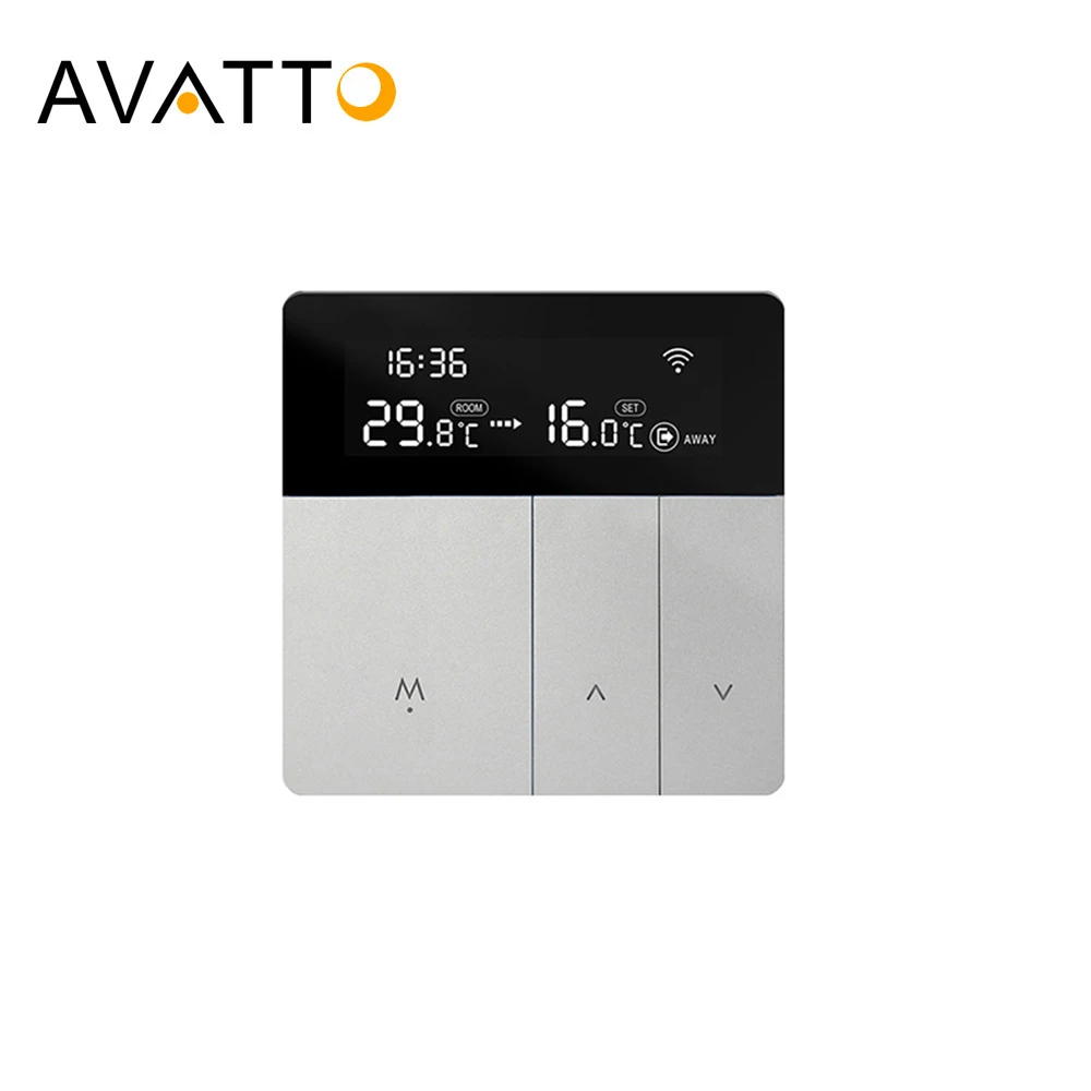 AVATTO Tuya WiFi Smart Thermostat Temperature Controller 100-240 V Remote Electric Control，For Alexa Google Home Yandex Alice