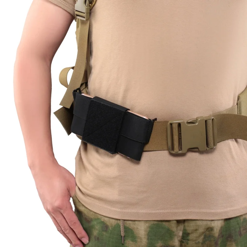 1000D Tactical Molle Pouch Outdoor Mobile Phone Pouch Waist Bag EDC Gadget Bag Smartphone Holder Bag With Belt Loop