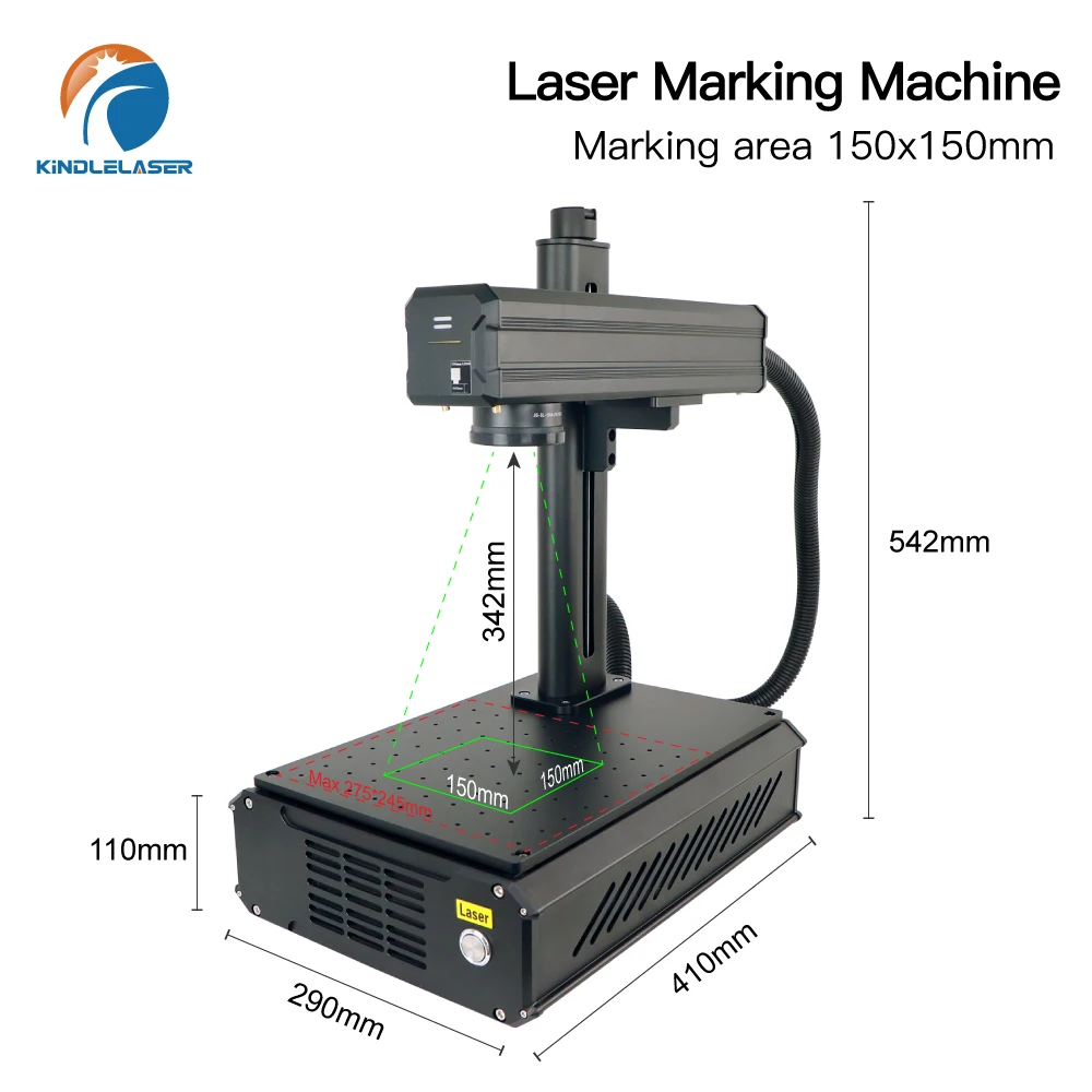 50W Fiber  Marking Machine High-Speed Metal & Plastic Marker for Stainless Steel, Aluminum, Jewelry & Industrial Parts