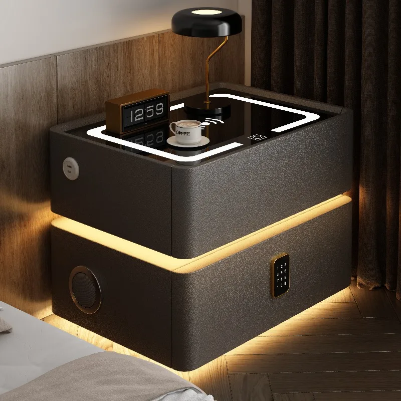 منضدة إضاءة إسكندنافية للتخزين مضحكة فاخرة بجانب السرير منضدة أرضية ضيقة من Mesita De Noche Dormitorio ملحقات المنزل