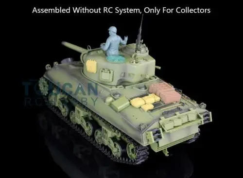 

Heng Long 1/16 USA M4A3 Sherman Static Tank Model W/O RC System battery 3898 TH08765-SMT2