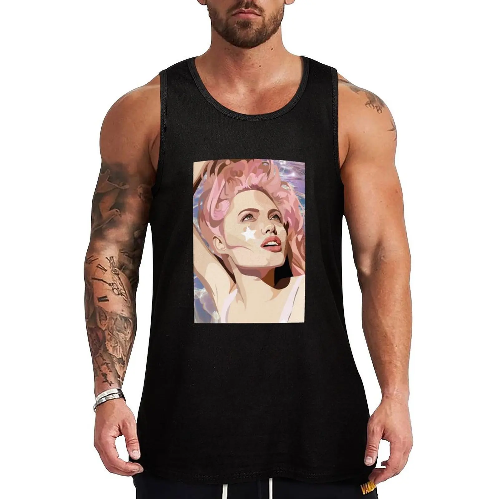 Angelina Jolie Tank Top Lightweight Workout Tank Top Breathable Athletic Wear