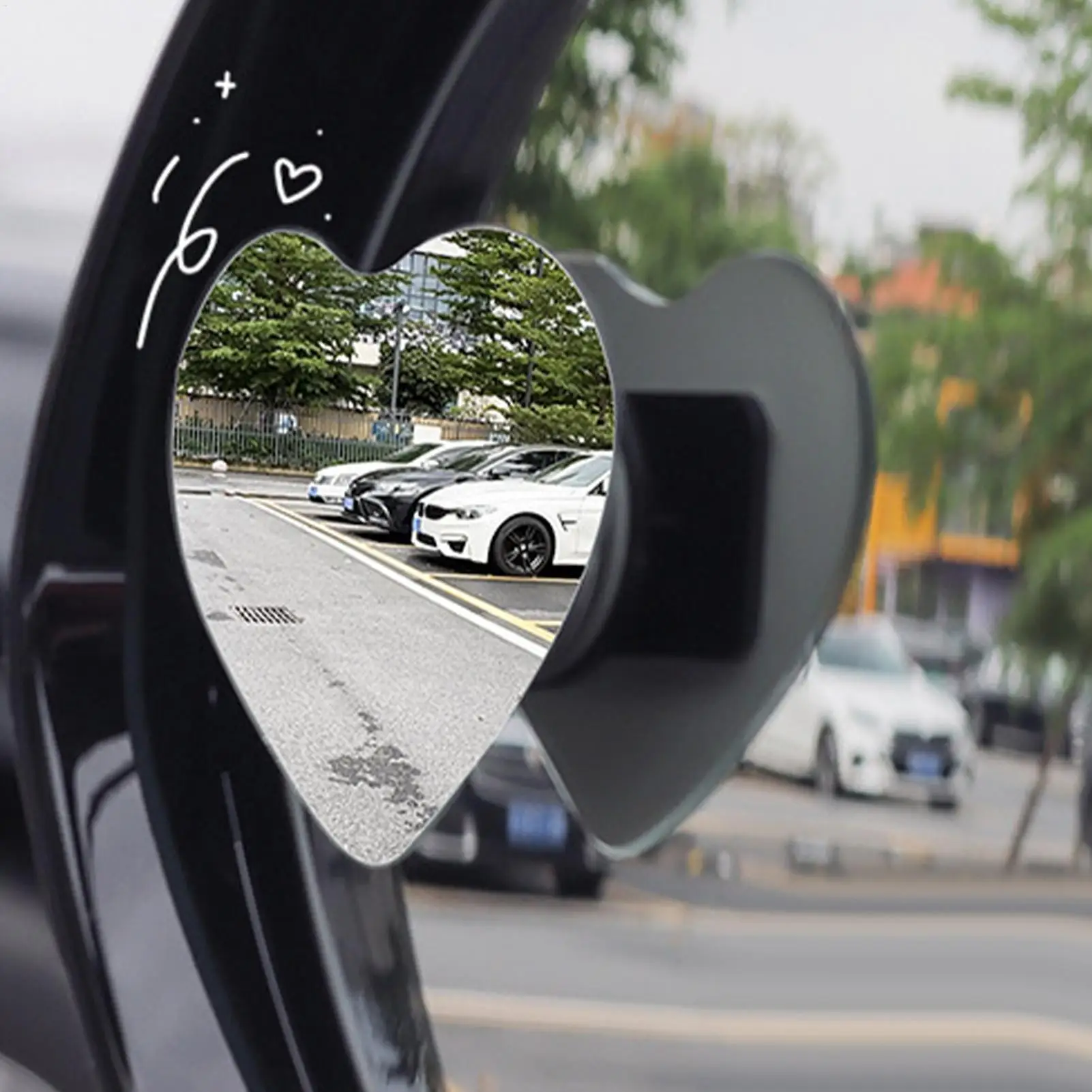 

For Cars Blind Spot Mirror Removable Wide Angle Convex Rearview Mirror Rearview Convex 2 Piece Stick On Accessories For Truck
