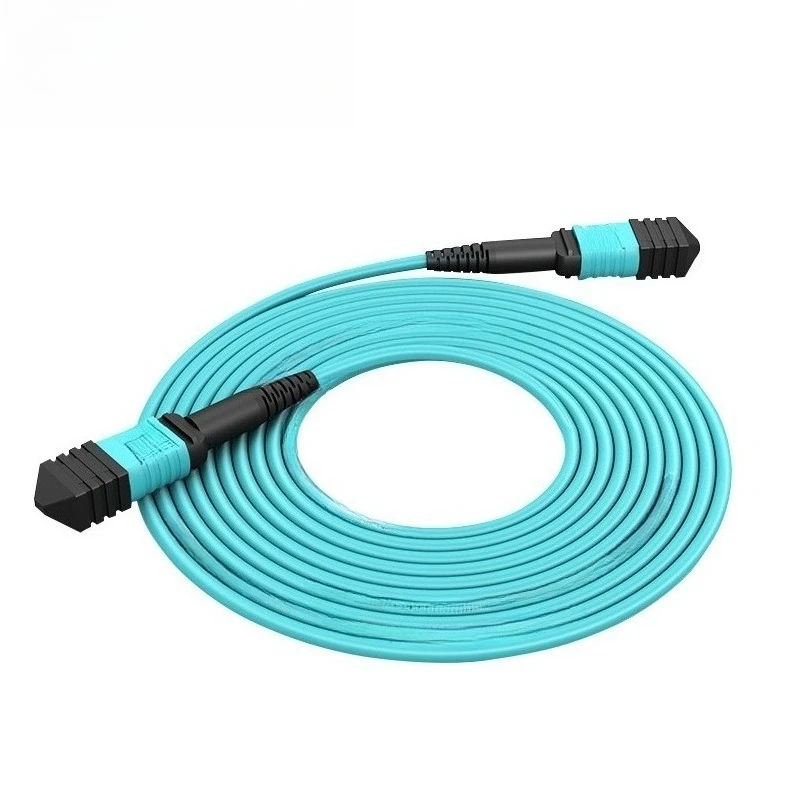 40G 100G MPO Fiber Patch Cord OM3 OM4 Multimode 8C 12C Breakout Cable 3M For Data Center
